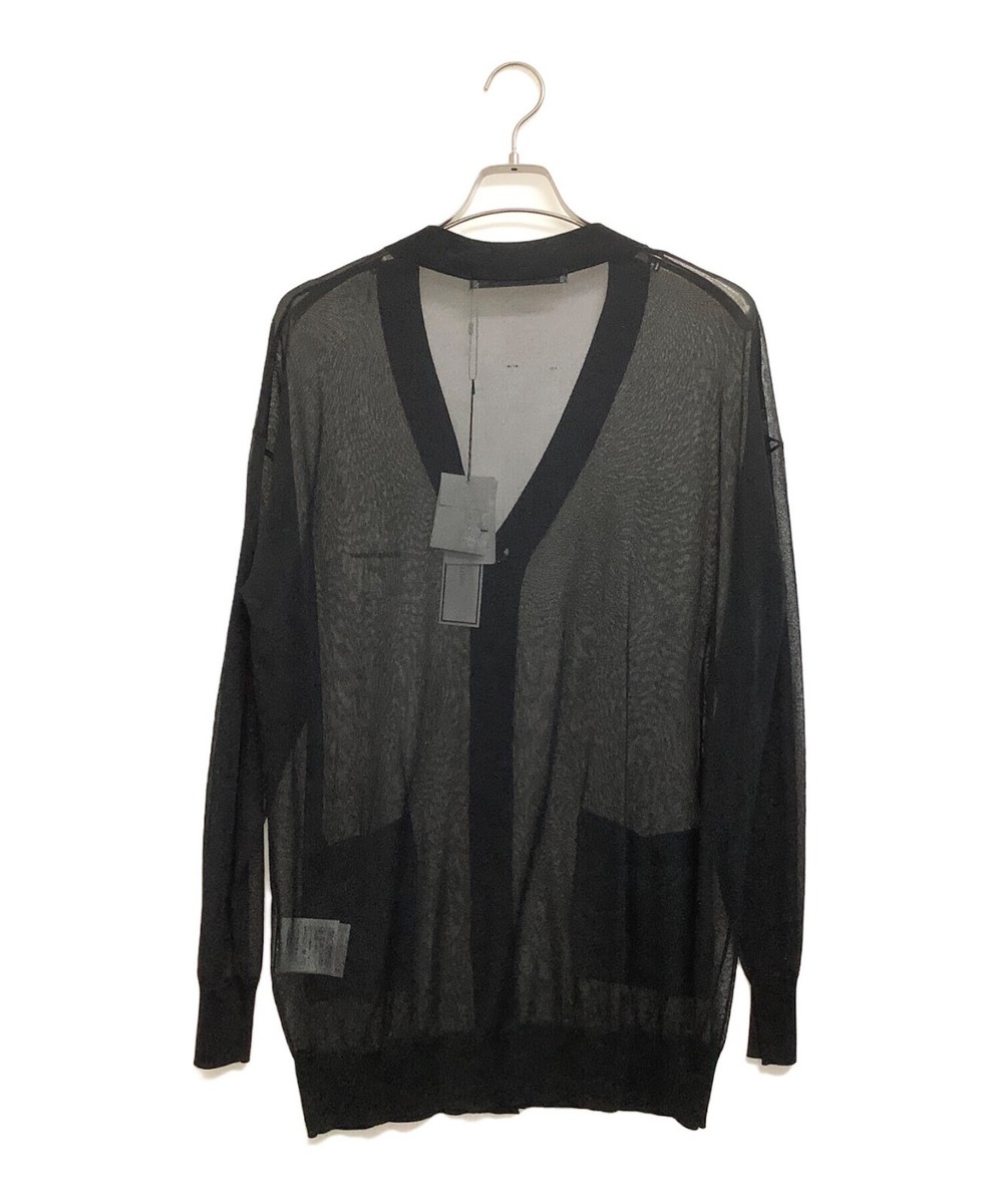 JOHN LAWRENCE SULLIVAN SEE-THROUGH KNIT CARDIGAN FREE black JOHN LAWRENCE SULLIVAN SEE-THROUGH KNIT CARDIGAN FREE black