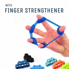 3-Pcs Finger  Exerciser Strengthener Wrist Forearm Grip Trainer Resistance Band