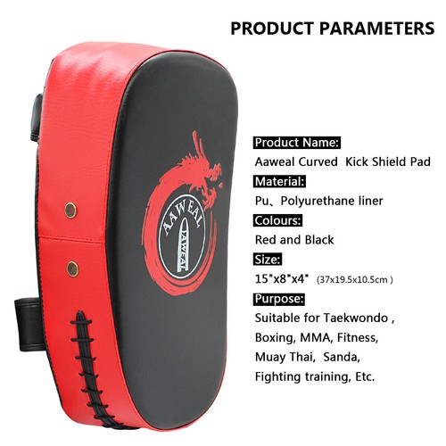 Boxing Punching Pads Kick Shield Strike Curved Arm MMA Focus Muay Thai Training - Picture 4 of 13