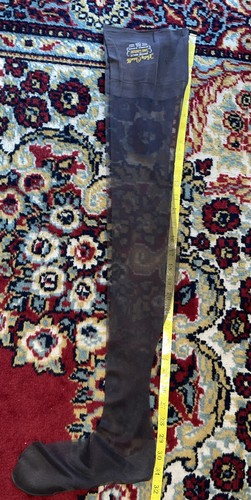 LOT (3) JARRETIÈRE VINTAGE BETTY CAROLLE NYLON MAILLE SANS COUTURE 15 DEN 8 1/2-S 31” - Photo 3/3