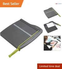 Paper Cutter Plastic 12" Cut Length 10 Sheet Capacity Home Office Trimming Tool