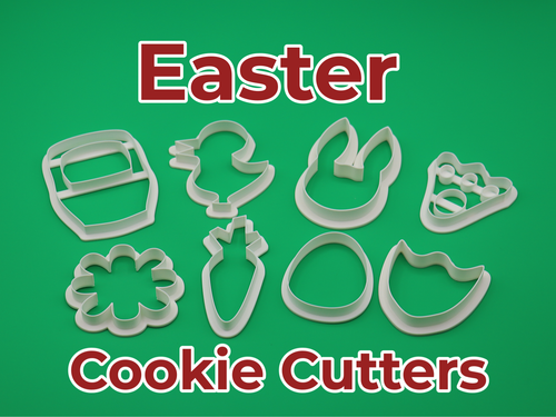 Easter Cookie Cutters | Set of 8 cutters | Fondant cutters | Clay cutters