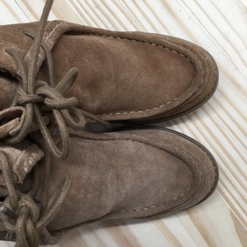 Lucky Brand Boots Womens 10 M Ysabel Ankle Booties Lace Up Heels Brown Leather - Picture 18 of 20