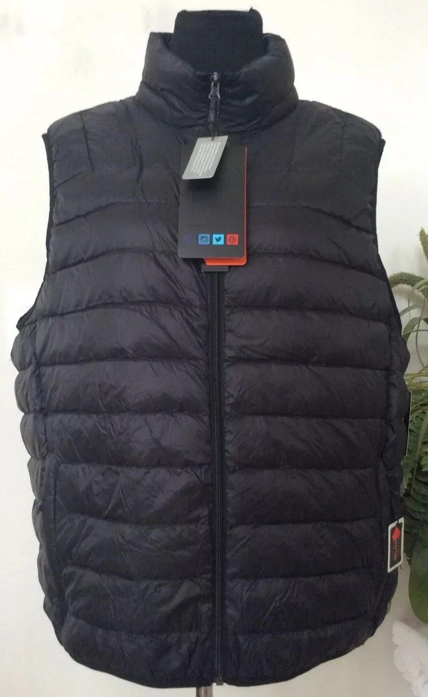 NWT Hawke & Co.Black Quilted Nylon Pro Series Packable Puffer Jacket Size L, $90