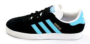 black and blue adidas gazelle