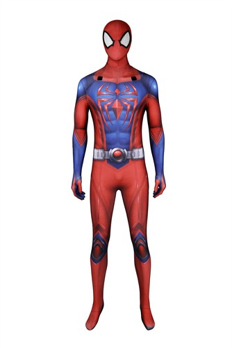 Marvel's Spider-Man 2 Peter Parker Scarlet III Suit Bodysuit Cosplay Jumpsuit - Picture 6 of 25