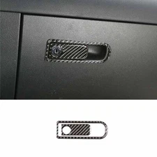 Storage Box Handle Panel Trim Car Co~Pilot Real Carbon Fiber For Benz GLB 20~22