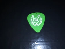 LIT Horseshoe Logo Jeremy Popoff 2012 Concert Tour Green GUITAR PICK