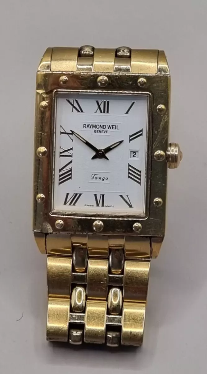 Raymond weil 2025 tango gold watch