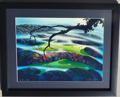 Eyvind Earle MYSTICAL Fog Enshrouded Nature Hand signed Serigraph