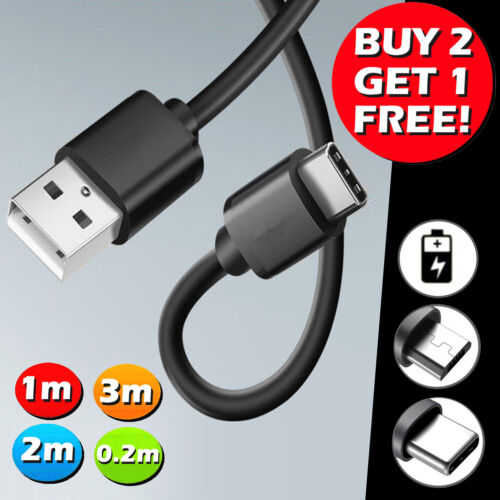 USB Cable Charger Charging Lead 0.25M To 3M Heavy Duty Data Long Lead