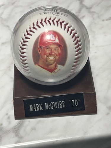 MARK McGWIRE 70th HOME RUN KING SEPTEMBER 27, 1998 COLLECTOR'S EDITION BASEBALL - 第 1/3 張圖片