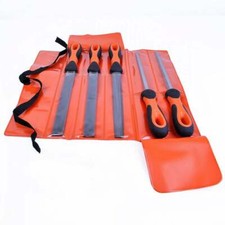 BAHCO Sandvik Ergo 5 Piece Engineers 8" Square,Flat,Half Round File Set,BAH47808