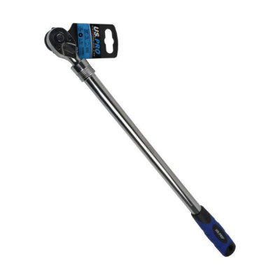 US PRO 3/8'' Antrieb Ratsche ausziehbar 18'' - 24'' 610 mm lang Schnellspanner Werkzeug
