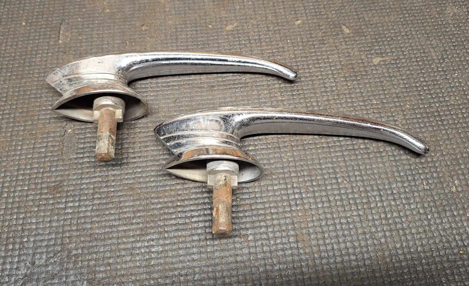 1949 Buick Coupe Sedan Exterior Door Grab Handles SHIPS WORLDWIDE - Image 3 of 3