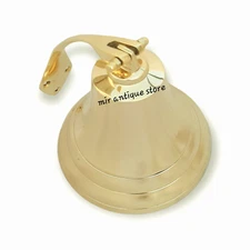 5'' Solid Brass Ship Bell Hanging Bell Perfect for Dinner, Indoor, Outdoor Bell
