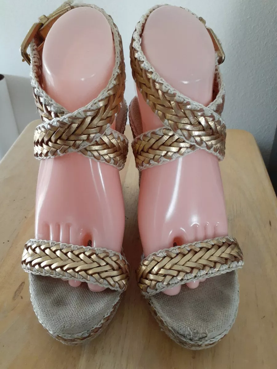 Tory burch miller braided ankle tie logo best sale sandal