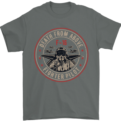 Death From Above F-16 Fighter Pilote Raf T-Shirt 100% Coton - Bild 5 von 12