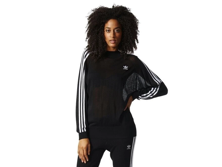 Adidas originals 3 stripes hotsell sweater