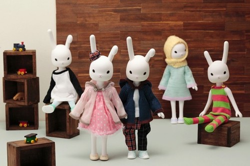 Muñeca Petworks Sekiguchi Odeco Body Rabbit Bunny Usaggie 001 blanca CUERPO DESNUDO - Imagen 4 de 9