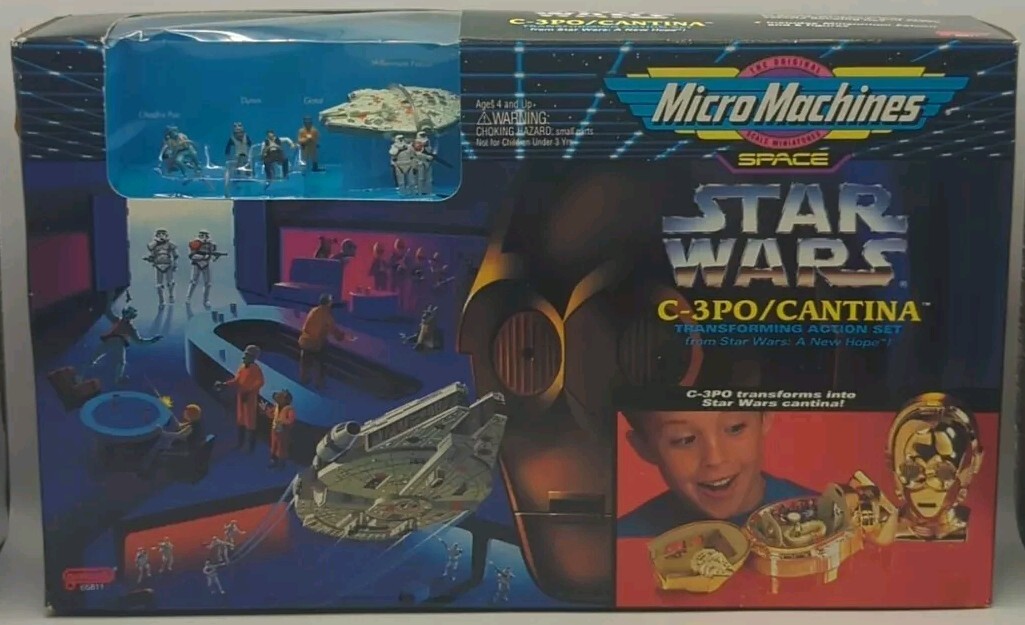 Star Wars Micro Machines Space 1994 C-3P0 Cantina Transforming