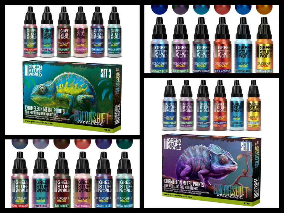 Green Stuff World Colorshift Chamäleon Farbset 1-3 Tabletop