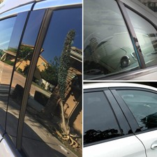 6x Black Pillar Post For 2013-2017 Honda Accord Door Trim Cover Car Accessories