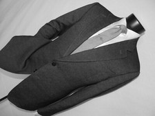 Exquisite Armani Collezioni Salt Paper wool rayon jacket coat 42 R