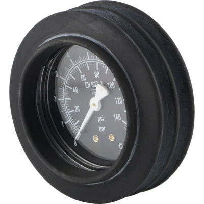 FITTINGTEILE Manometer stoßgesichert für Handreifenfüller Ø 63, 85 mm Druckluft 0 – 10 bar