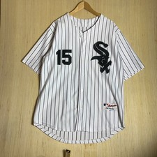 Chicago White Sox's Jersey Adult 52 White Short Sleeve Men's Pullover #15 MLB