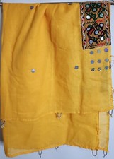 Ethnic Pakistani Indian Duppata Saree Scarf Wrap Stole Upcycled Projects U905 
