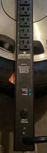 Leviton Basic Rack PDU Cat. No P1042-10L Unmetered Vertical Power Distribution - Picture 1 of 2