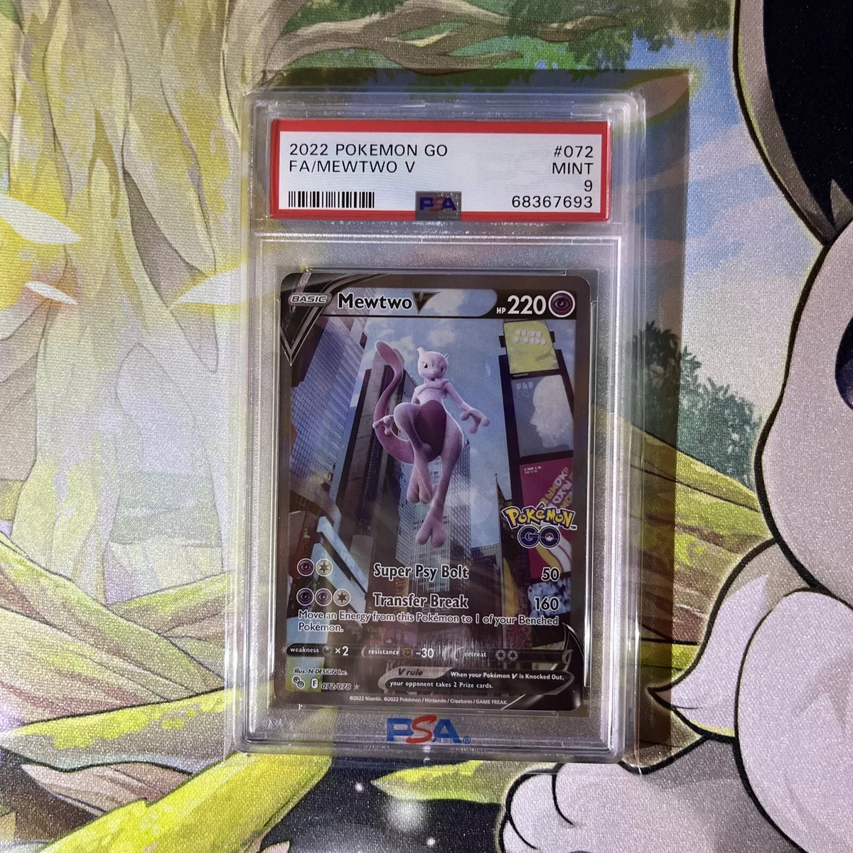 Pokemon TCG Pokemon GO Mewtwo V 072/078 PSA: 10