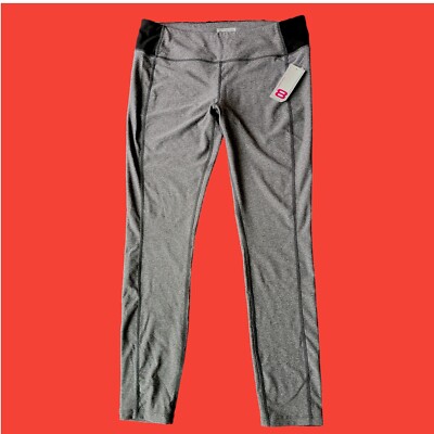 LAYER 8 ... Performance   Active  Legging  Pants ... Gray & Black   Size L   NEW