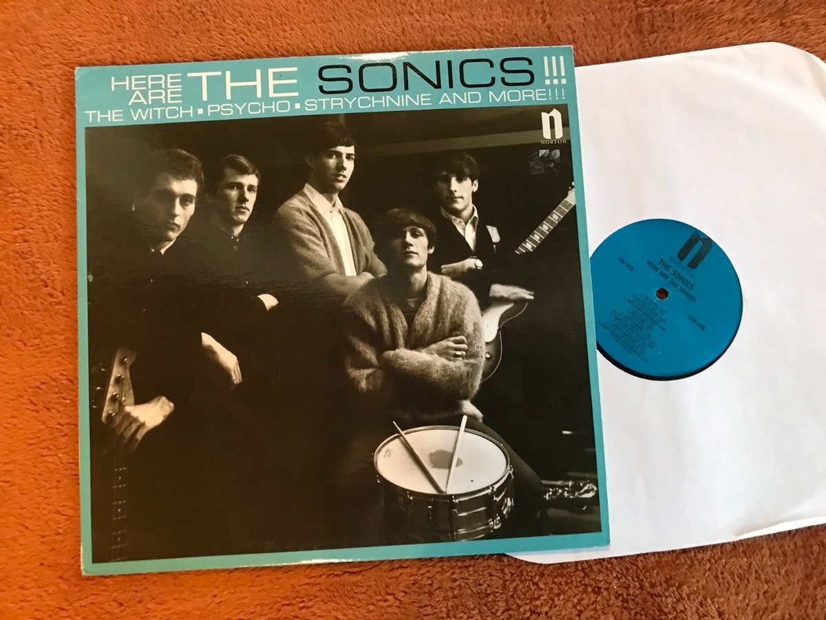 Here Are The Sonics!!! MONO Reissue 1998 Norton Vinyl LP