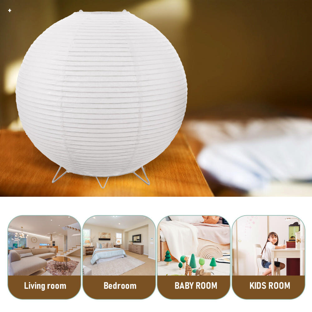 2 Pack Paper Lantern Desk Lamp Minimalist Table Lanterns Decorative