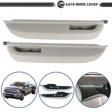 Pair Front Door Armrest For 90-94 Chevrolet GMC C1500 K1500 Blazer Yukon Gray
