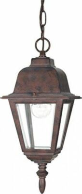 Nuvo 60-488 - Outdoor Hanging Lantern in Old Bronze Finish with Clear Glass