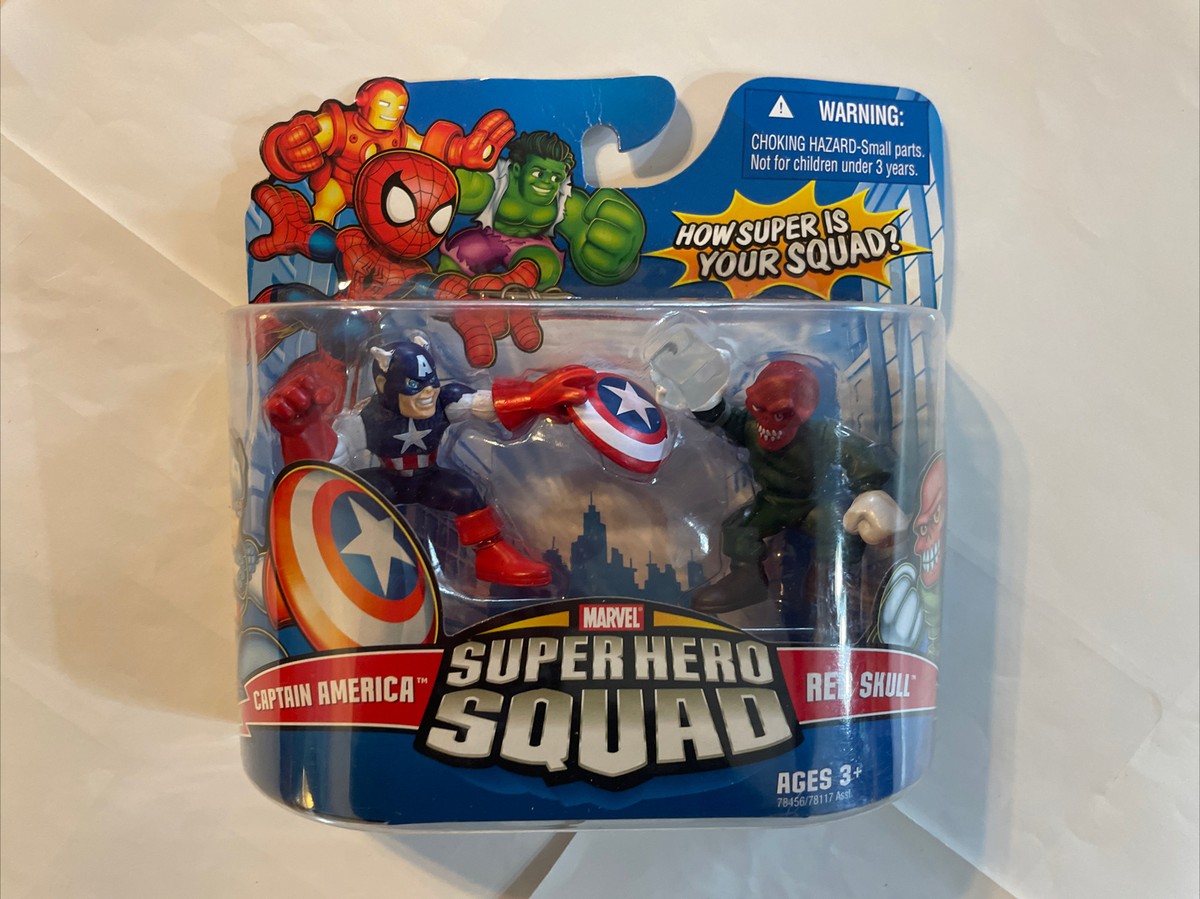 Super Hero Squad Captain America & Red Skull Action Figures