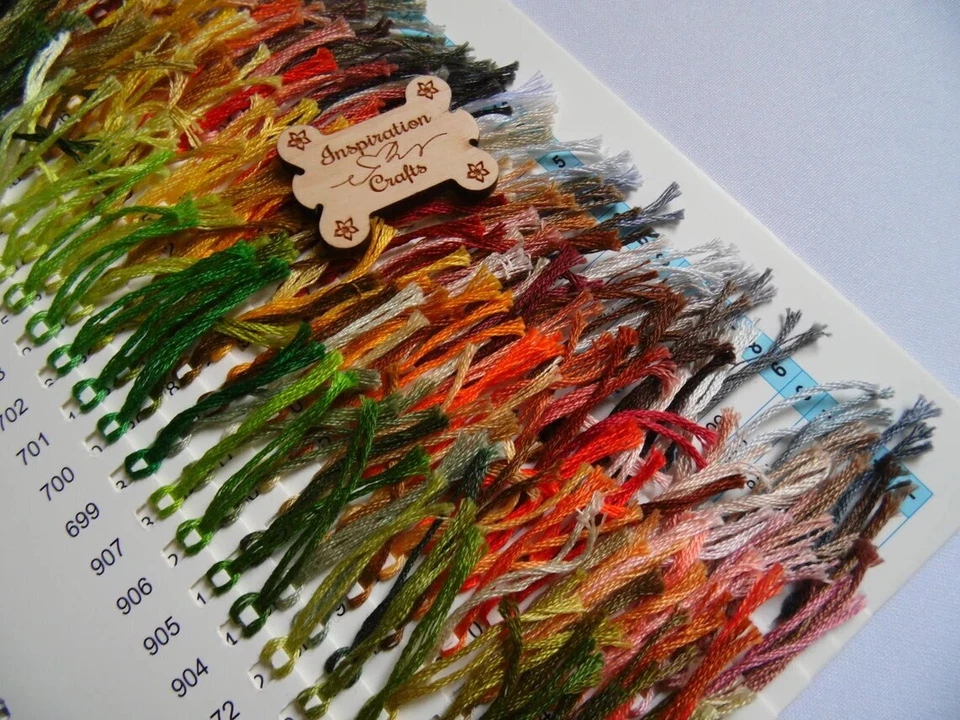 DMC Color Chart with Real Floss for Cross Stitch Catalog DMC samples 482 color - Image 2 of 4