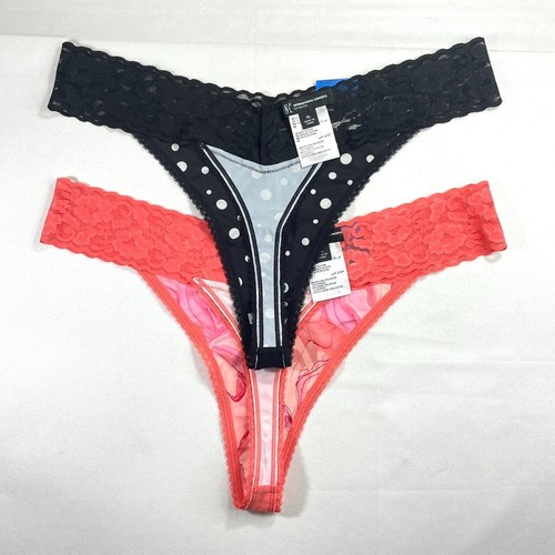 NWT 2-Pack INC International Concepts Women's XL Lace-Trim Thong Underwear - Picture 7 of 9