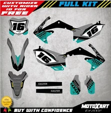 Honda CRF 450 2009 2010 2011 2012 Graphics STING TEAL Style stickers DECALS