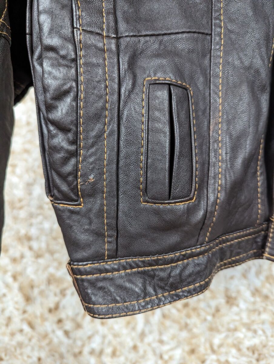 レビューで送料無料】 レザージャケット Vintage jacket leather