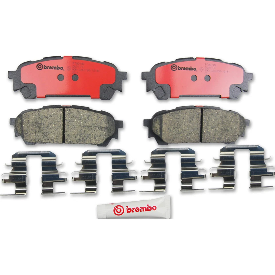 Kit de pastillas de rotores de freno delanteros traseros Brembo para Subaru Impreza 2006 Foto 2 de 4