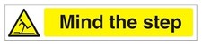 Mind The Step Anti Non Slip Floor/Stair Sign 100mm x 600mm