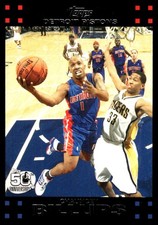 Chauncey Billups 2007-08 Topps #17 Pistons NBA READ FREE SHIPPING AutographDen