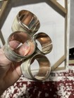 Mother Of Pearl And Silver Tone Napkin Rings. Set Of 8 — photo 8