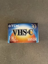 1 TDK VHS-C HG Ultimate 30 Camcorder Tape VHS-C BRAND NEW SEALED TC-30HG