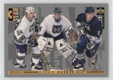 1996-97 Collector's Choice 3 Star Selection Brendan Shanahan Sean Burke HOF 0a3