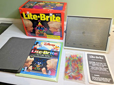 Vintage 1990's Milton Bradley Lite-Brite Com. w/Pegs  35 Unpunched Sheets Works